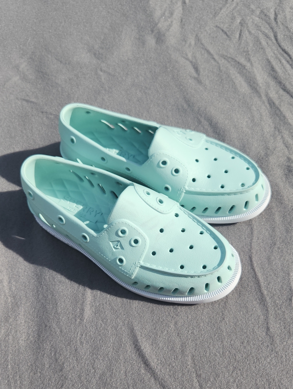 ​Sperry Top-Sider Authentic Original Float Boat Shoes - Mint Green / Aqua Sz 7​